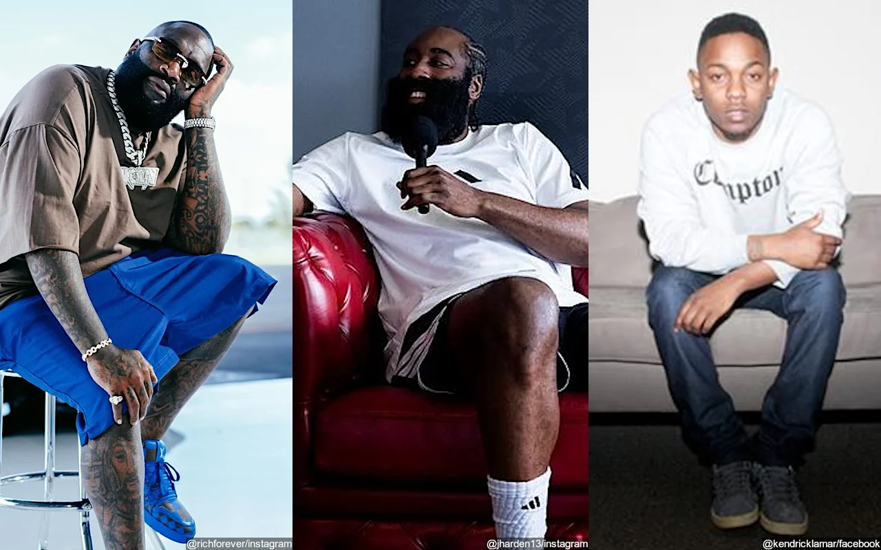 Rick Ross and James Harden Make Splash at Kendrick Lamar's 'Pop Out' Show