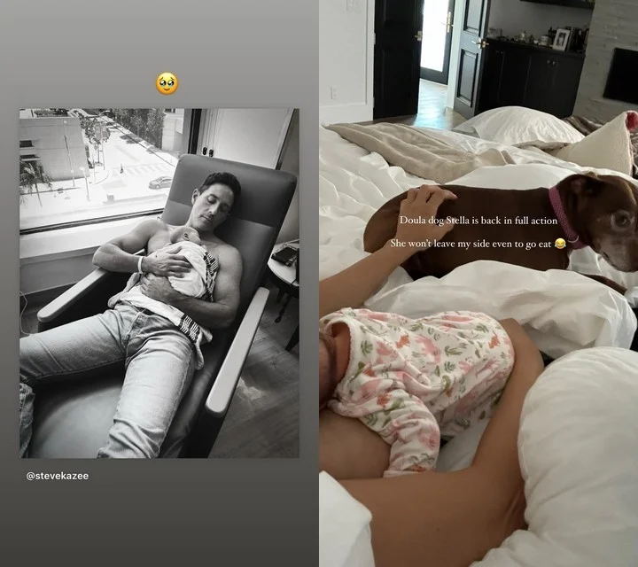 Steve Kazee and baby Rhiannon