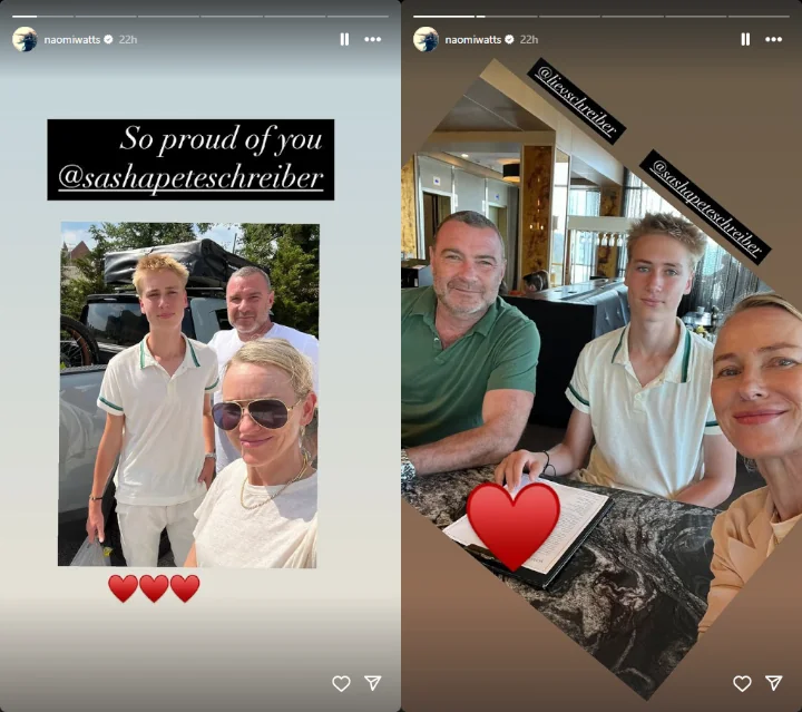 Naomi Watts' IG Stories