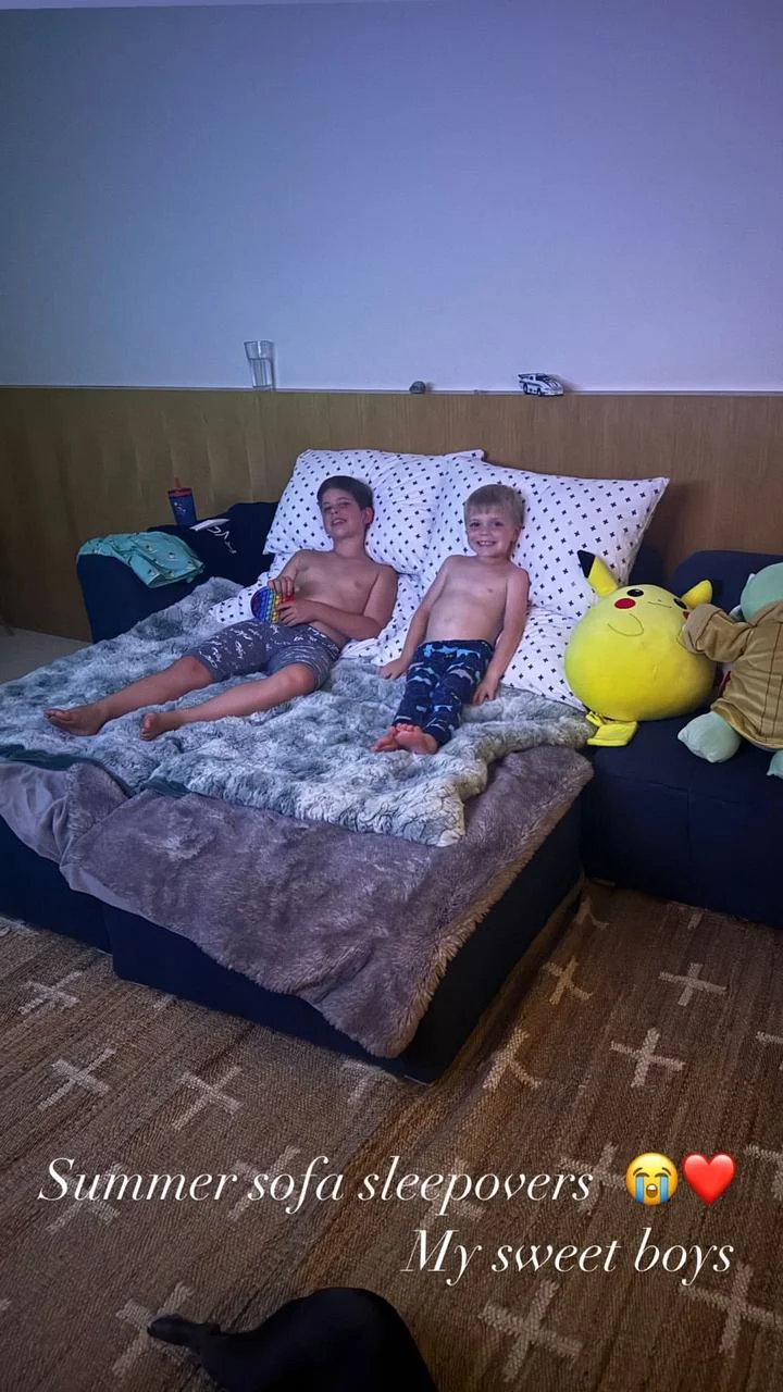 Christina Hall posts a picture of her sons