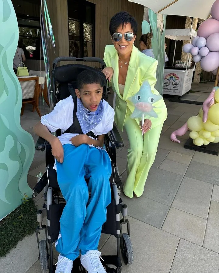 Kris Jenner sends love for birthday boy Amari Thompson