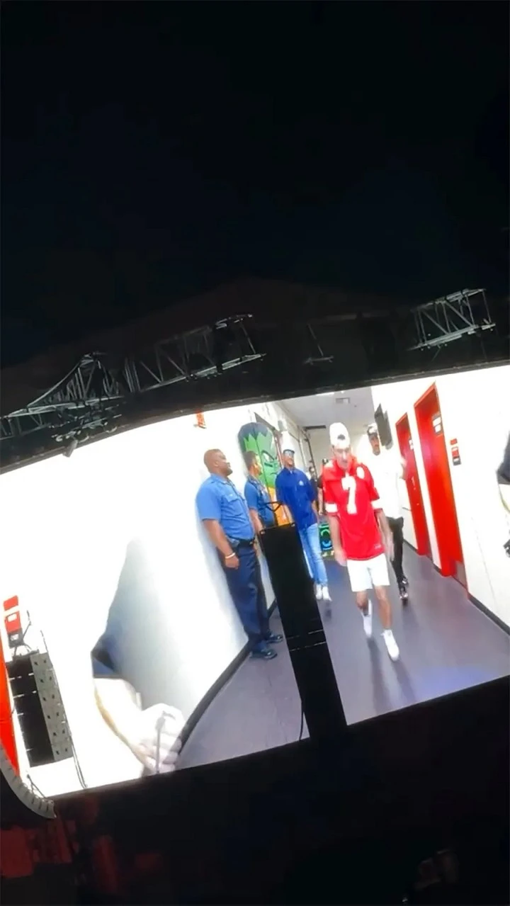 Morgan Wallen, Travis Kelce, and Patrick Mahomes
