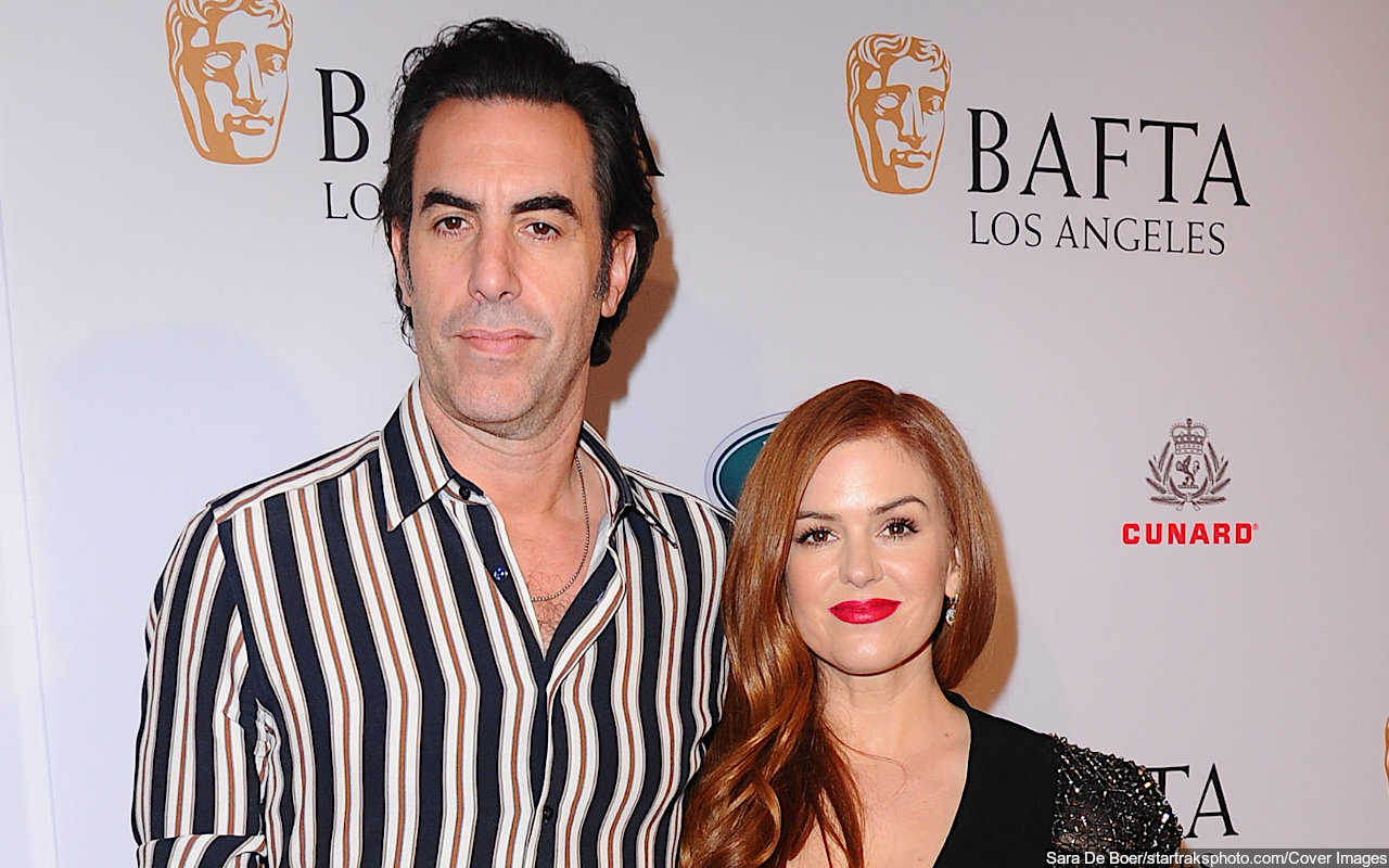 Isla Fisher and Sacha Baron Cohen