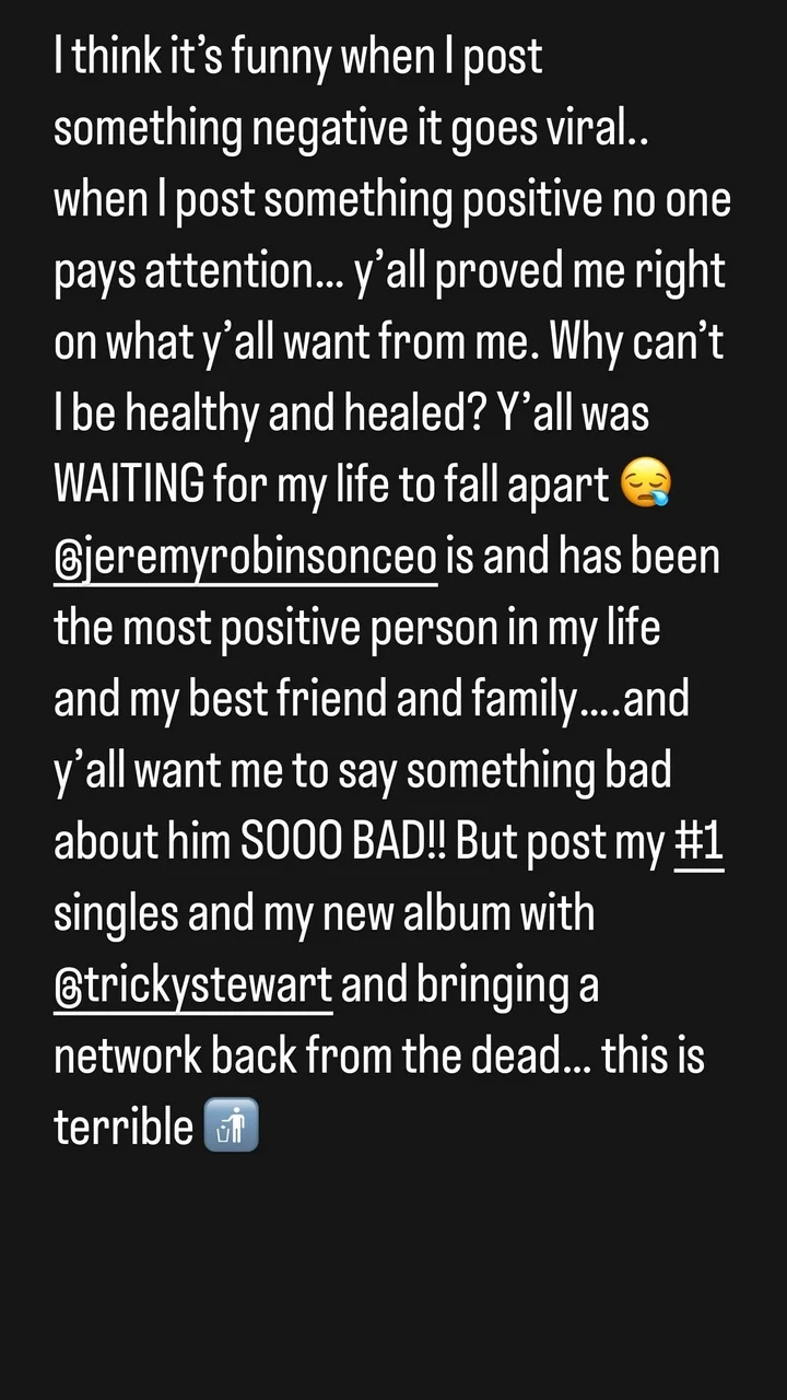 Tamar Braxton returns to social media with a new message