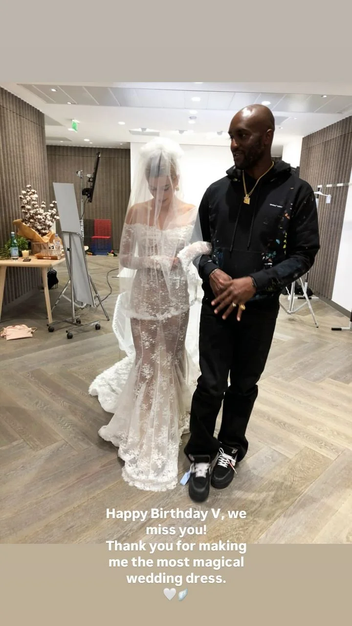 Hailey Bieber shares throwback wedding pic