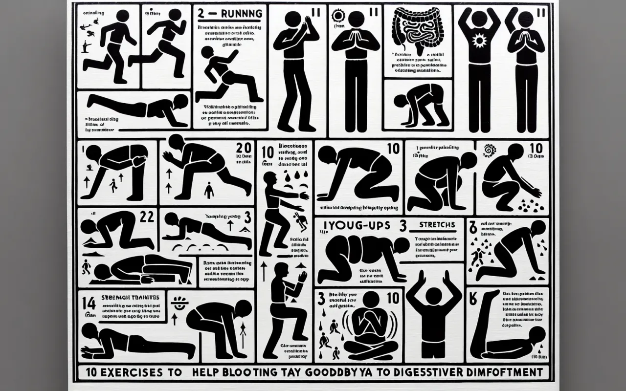 10 Exercises to Help Bloating and Gut Health Say Goodbye to Digestive