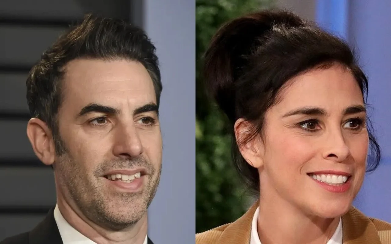 Sacha Baron Cohen and Sarah Silverman Hold Hands on Red Carpet, Sources Insist They're Just Friends