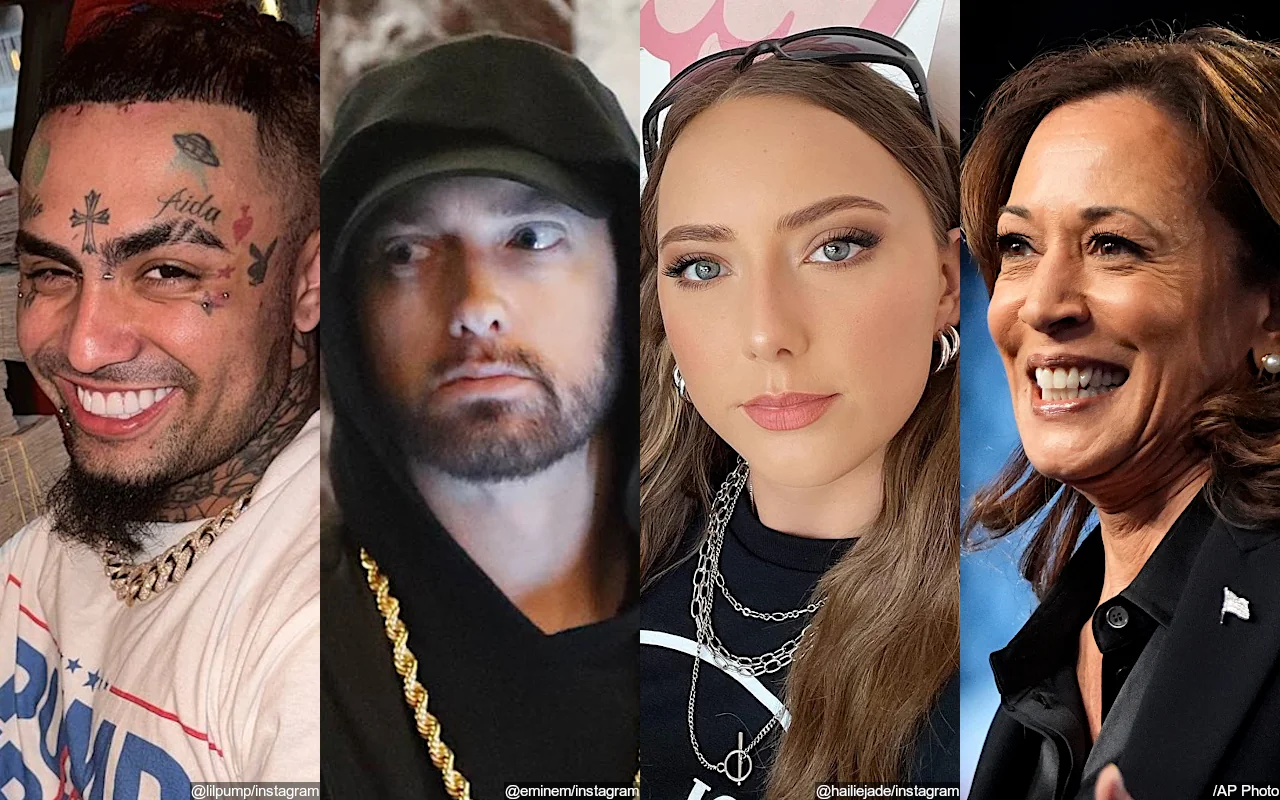 Lil Pump Taunts Eminem and His Daughter Hailie Over Kamala Harris