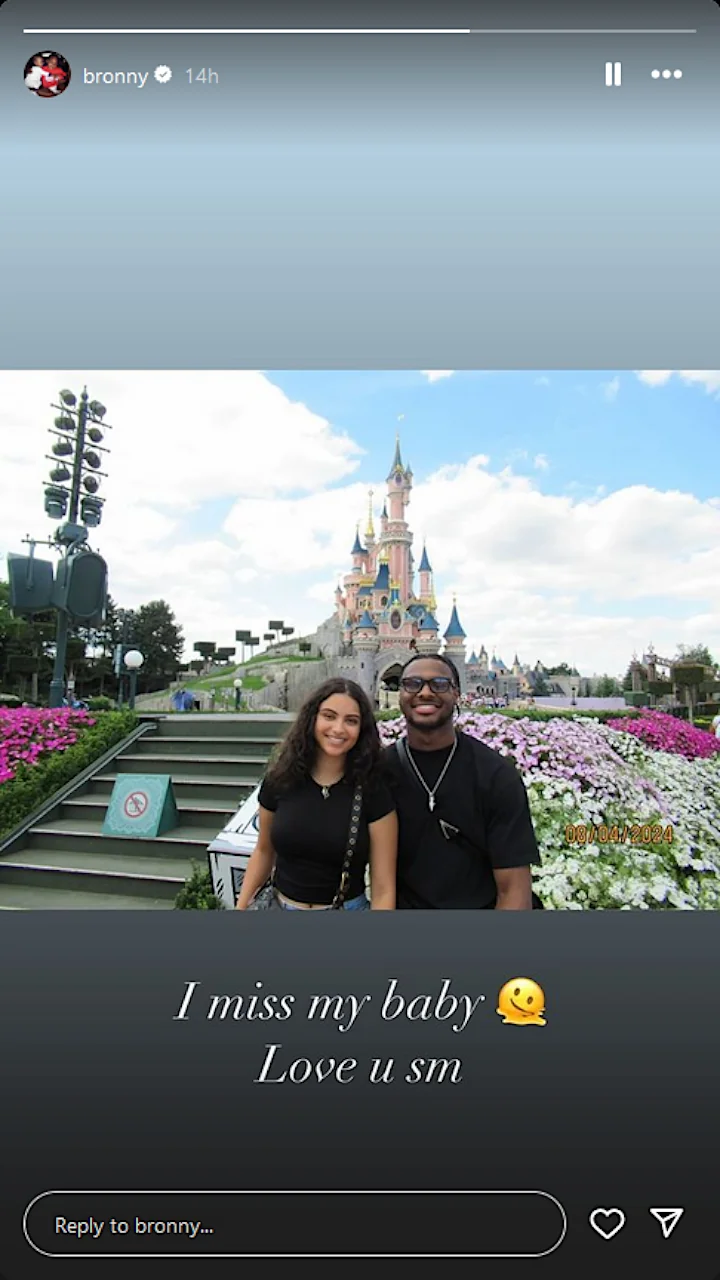 Bronny James' IG Story