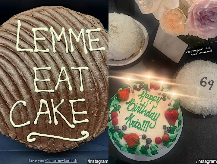Cakes from Kourtney Kardashian