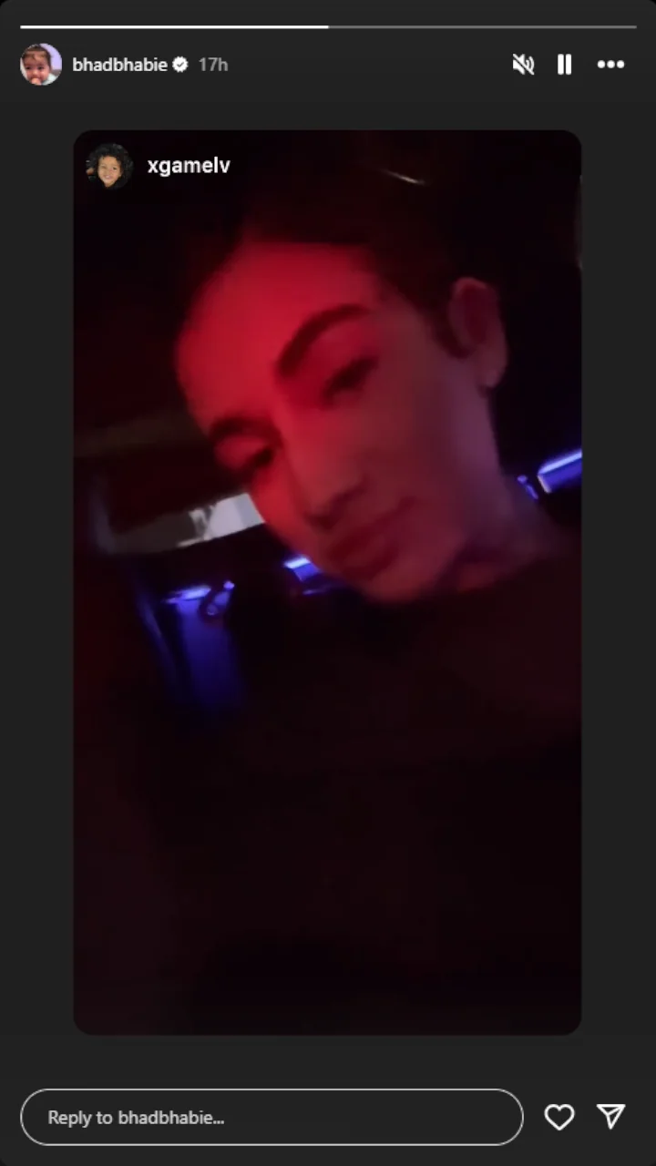 Bhad Bhabie's IG Story