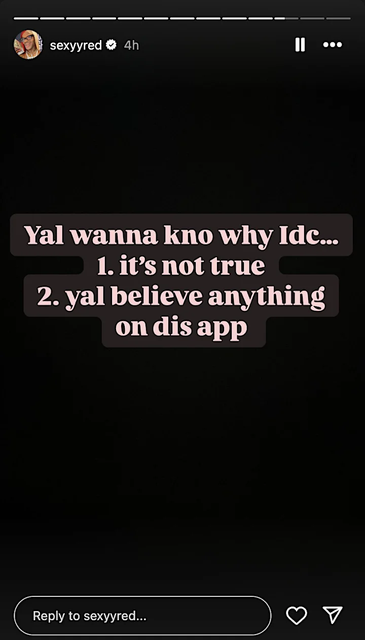 Sexyy Red's IG Story