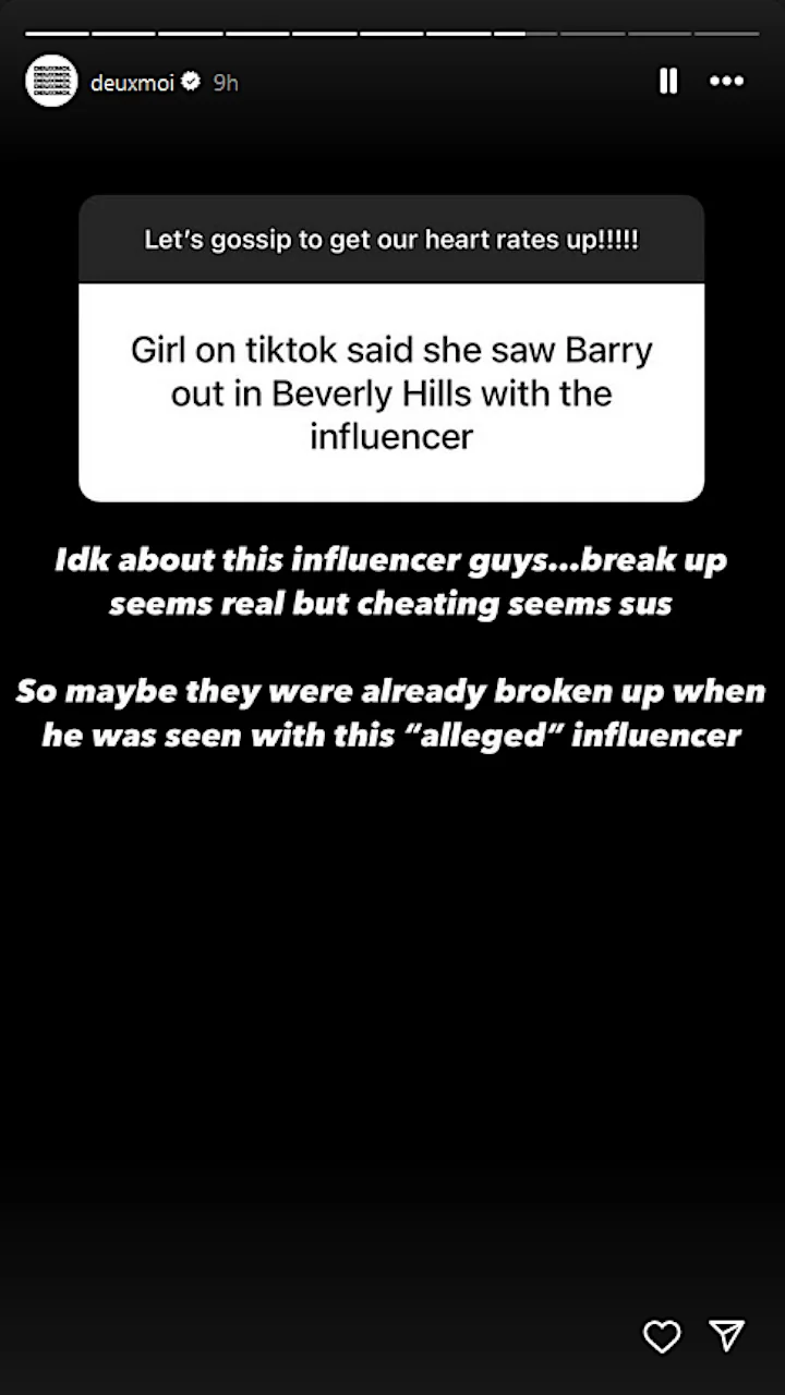 Deuxmoi's IG Story