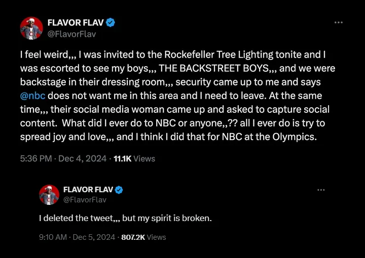 Flavor Flav's Tweets