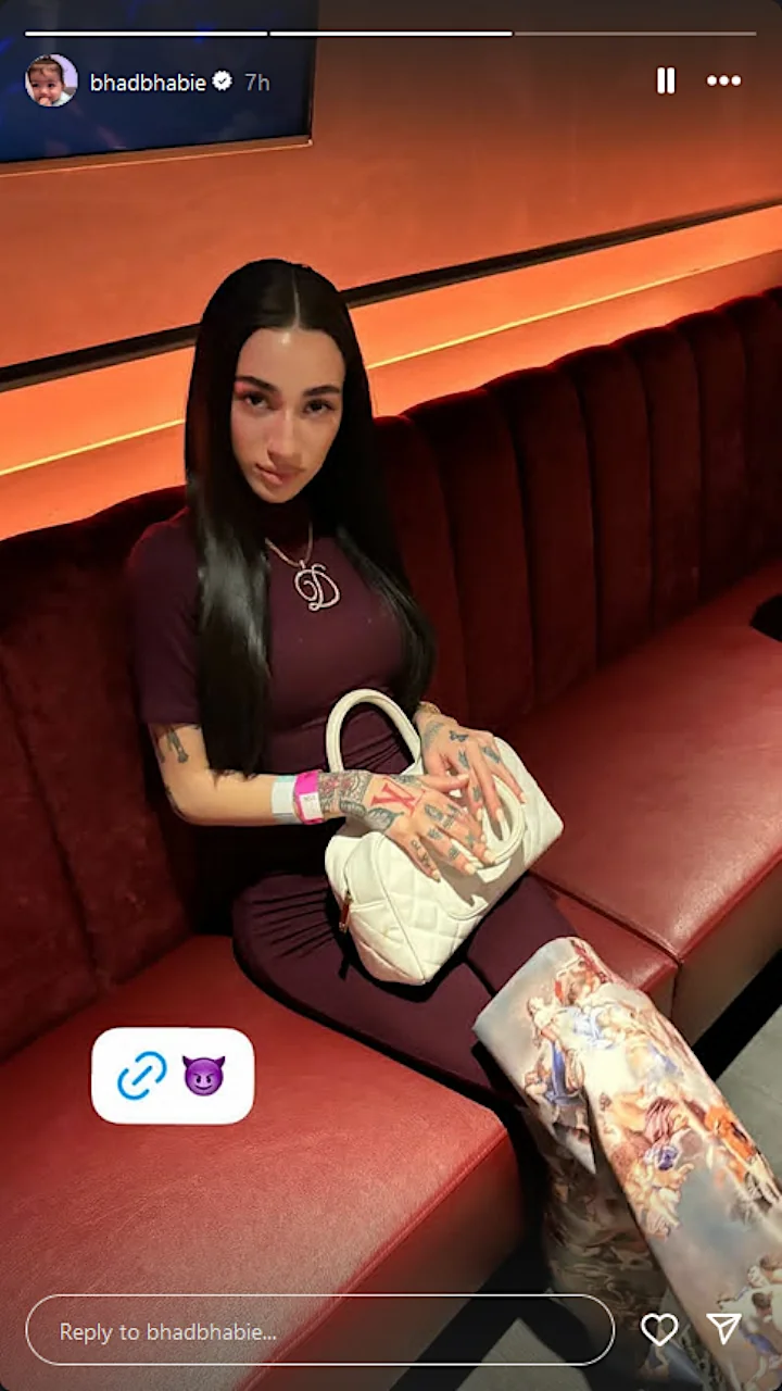 Bhad Bhabie's IG Story #1