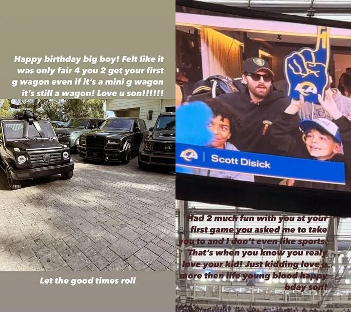 Scott Disick celebrates son Mason and Reign's birthdays