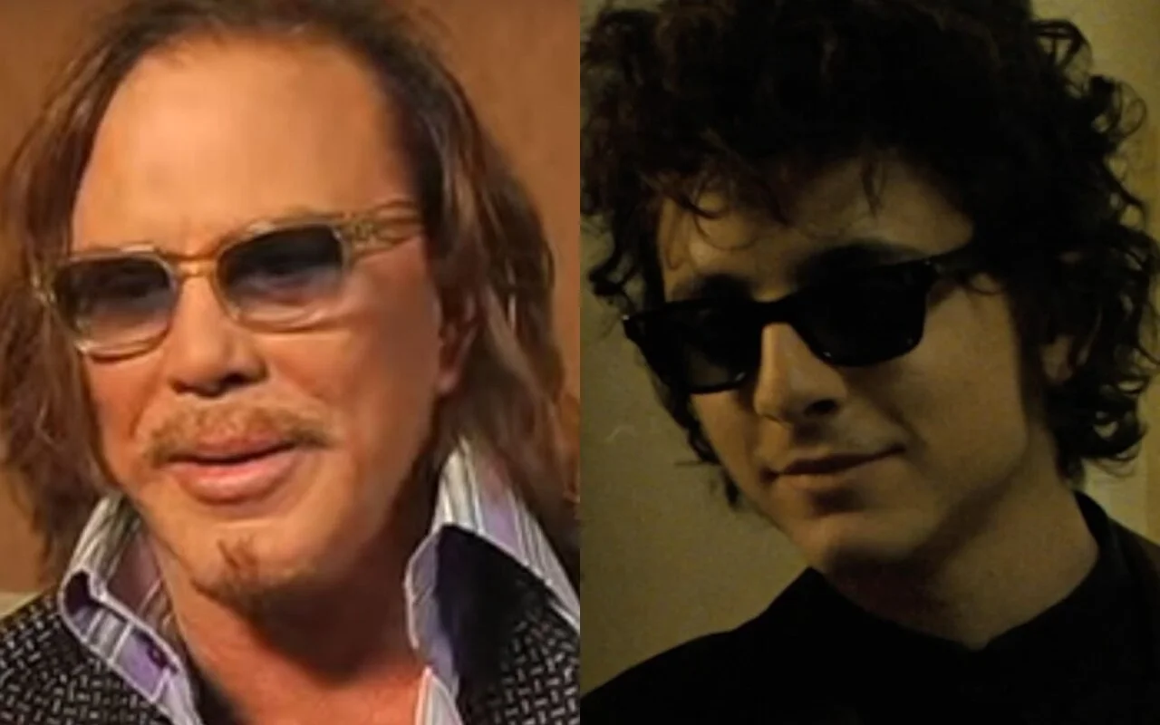 Mickey Rourke Appears to Diss Timothee Chalamet Over His Portrayal of Bob Dylan in 'A Complete Unknown'