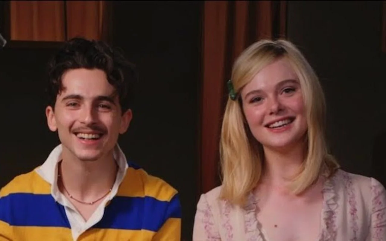 Timothee Chalamet and Elle Fanning Reenact 'Holding Space' Meme