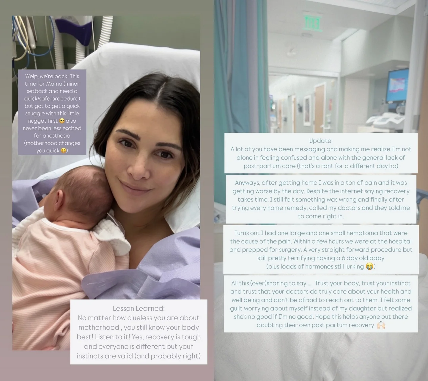 Andi Dorfman hospitalized days after delivering baby