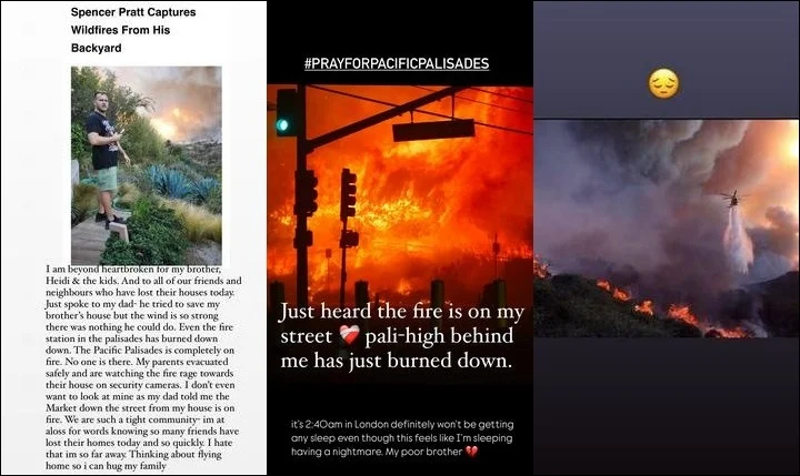 Stephanie Pratt shares updates on Pacific Palisades wildfires