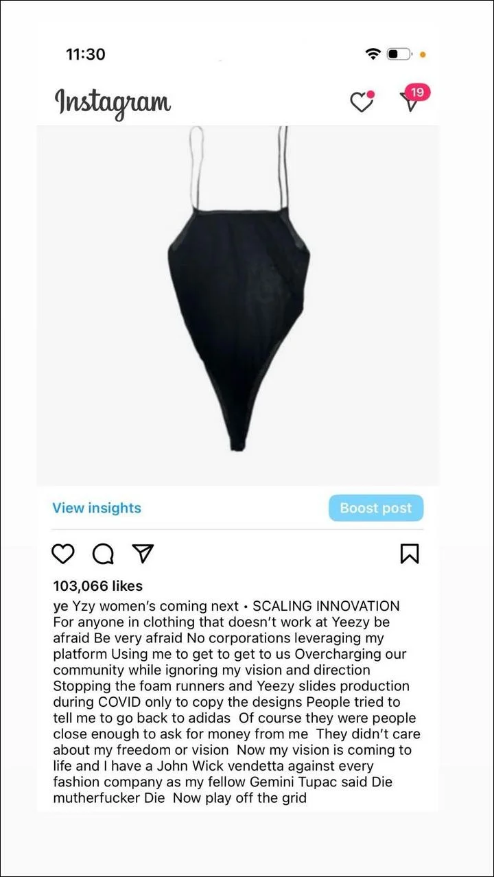 Kanye West teases his womenswear product