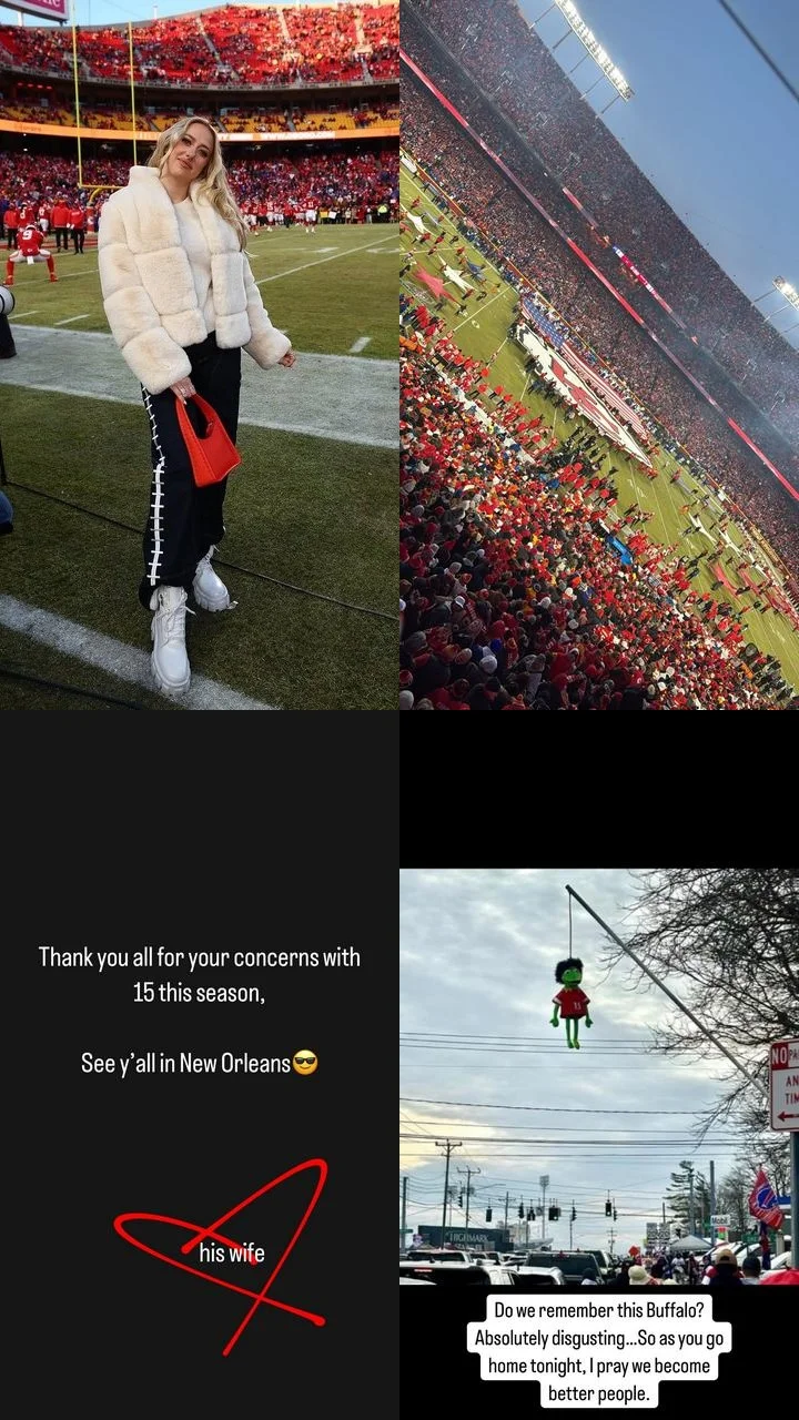 Brittany Mahomes celebrates husband's win and sends messages to haters