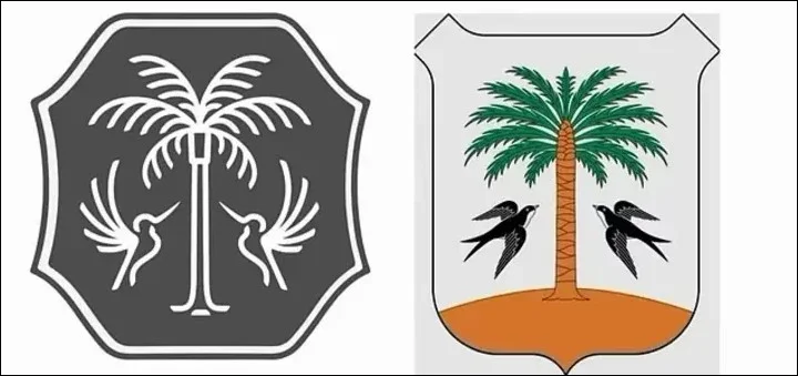 Meghan Markle's brand logo and Porreres' coats of arms