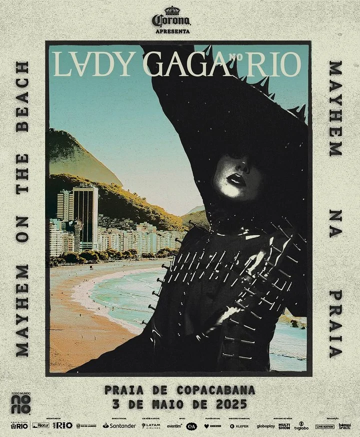 The poster for Lady GaGa's Rio concert