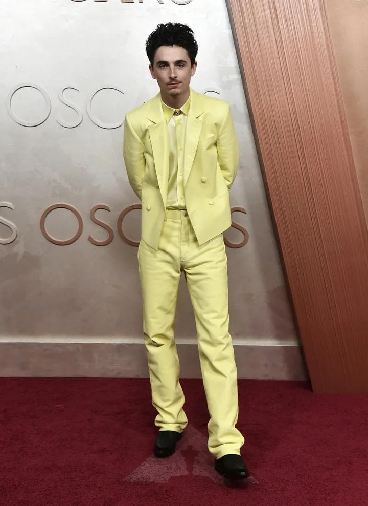 Timothee Chalamet at 2025 Oscars