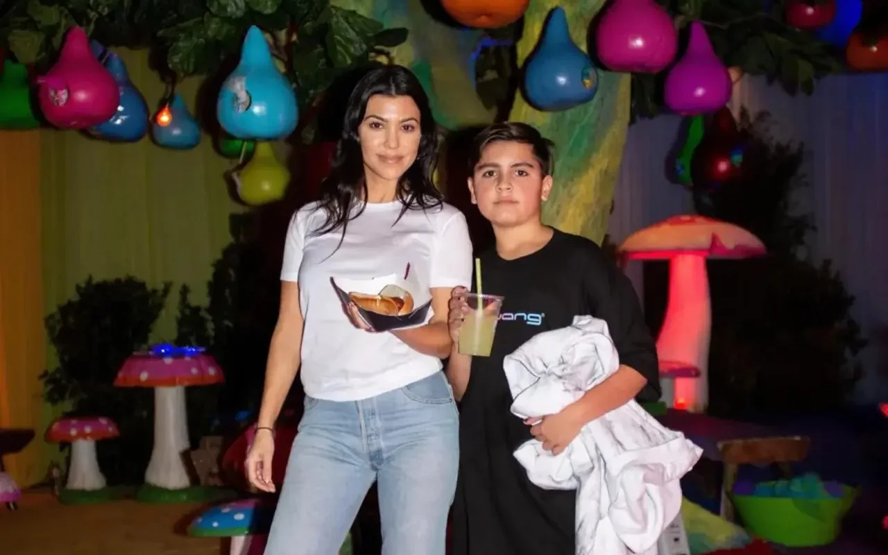 Kourtney Kardashian Shuts Down Rumors About Teen Son Mason Having a Baby