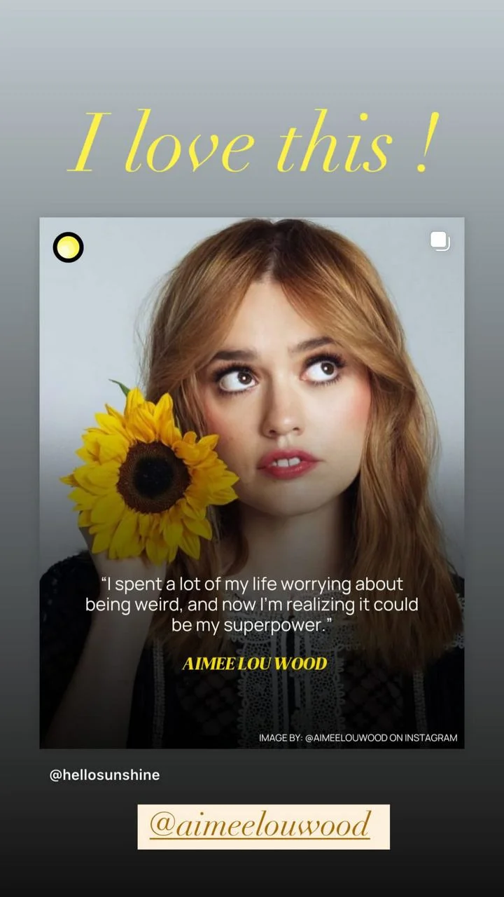 Reese Witherspoon shares inspiring quote