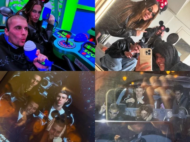 Justin and Hailey Bieber at Disneyland
