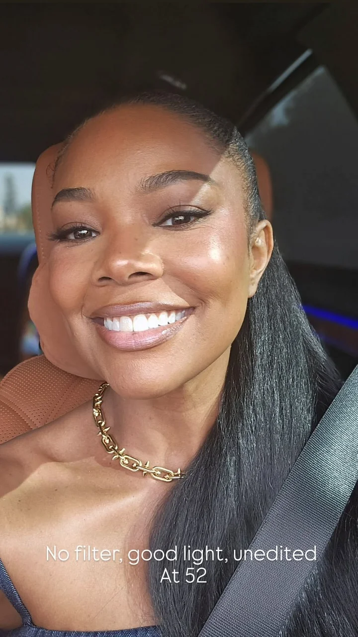 Gabrielle Union embraces her natural beauty in a new selfie