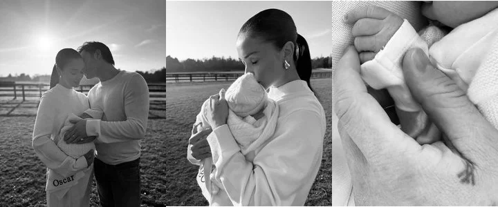 Ed Westwick and Amy Jackson introduce newborn baby