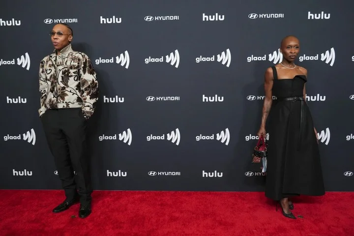 Lena Waithe and Cynthia Erivo at GLAAD Media Awards 2025