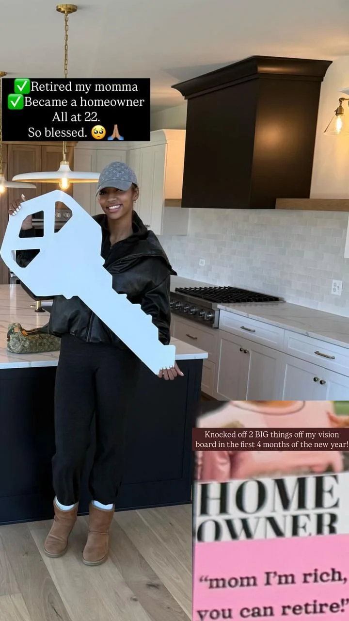 Angel Reese celebrates being a first-time homeowner
