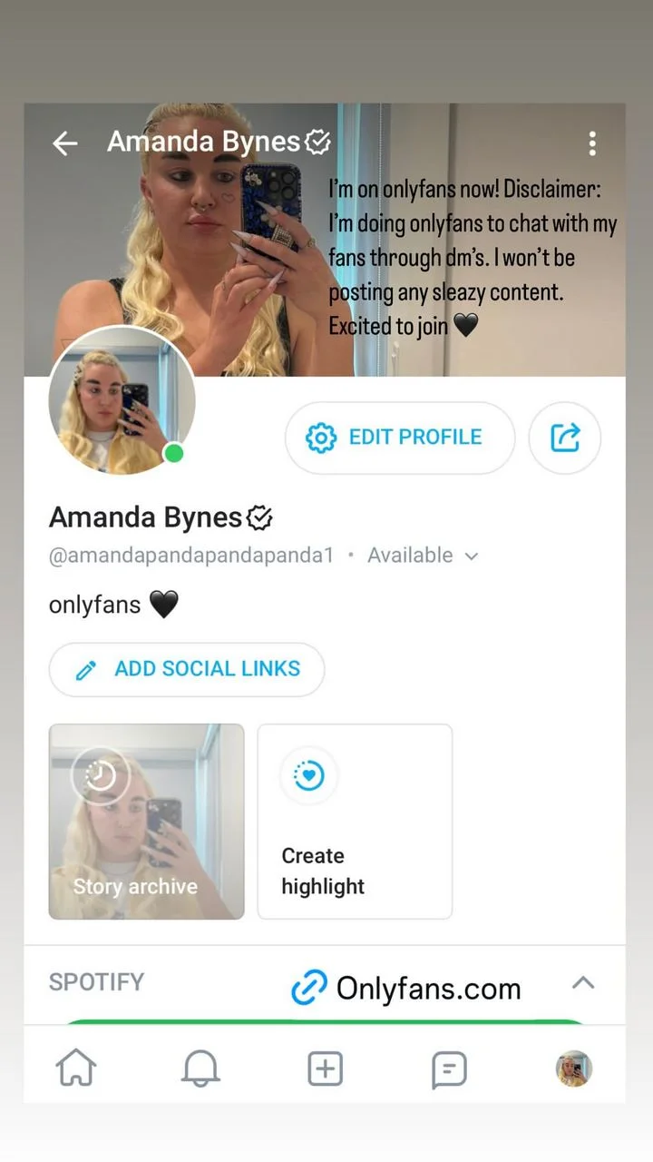 Amanda Bynes announces OnlyFans