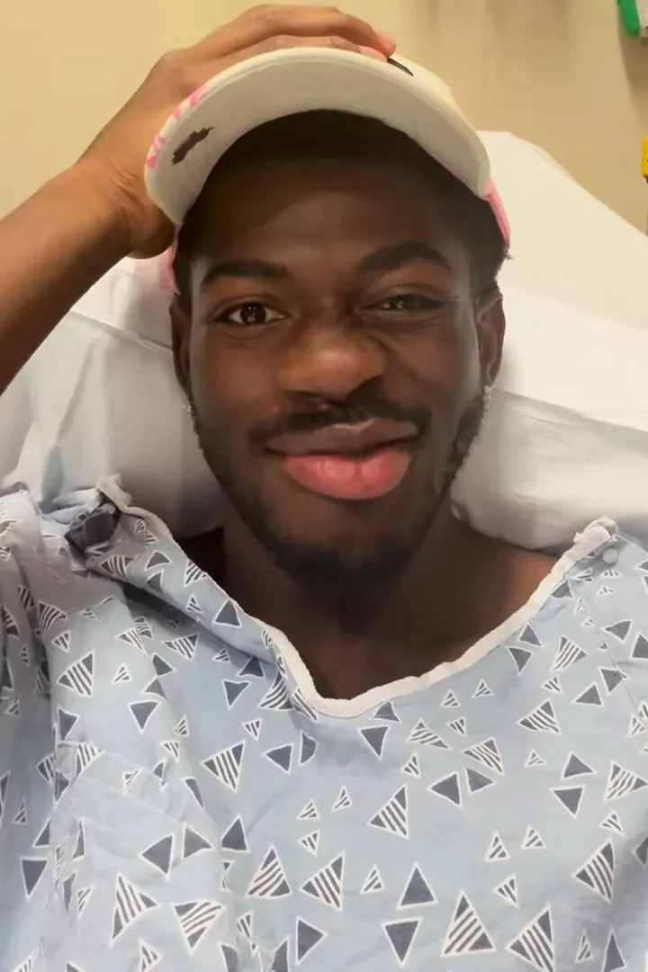 Lil Nas X shares a hospital photo