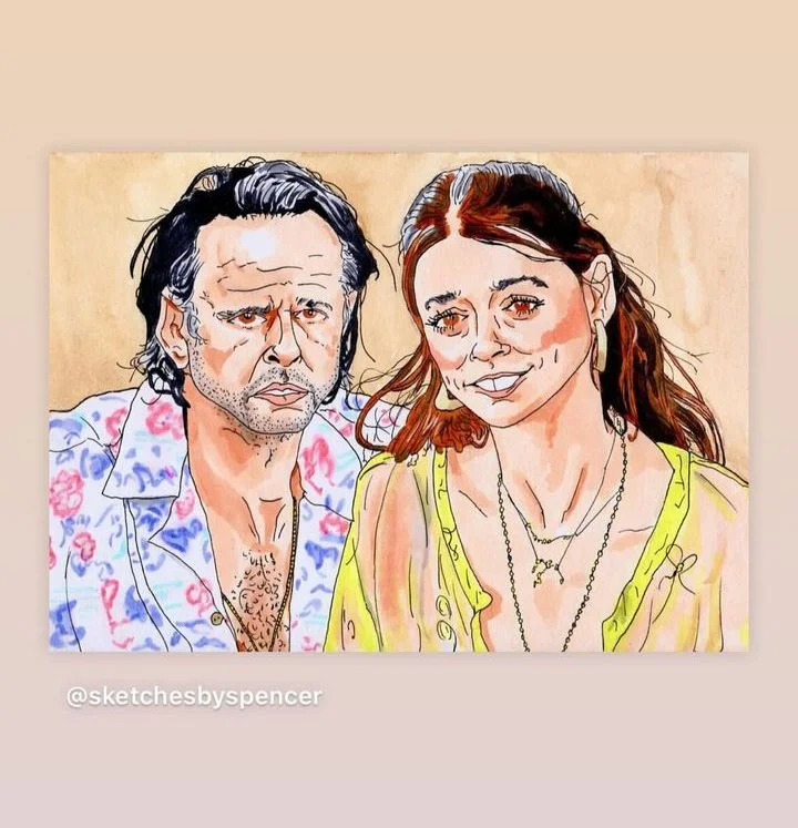 Aimee Lou Wood shares fan art of her and Walton Goggins amid feud rumors