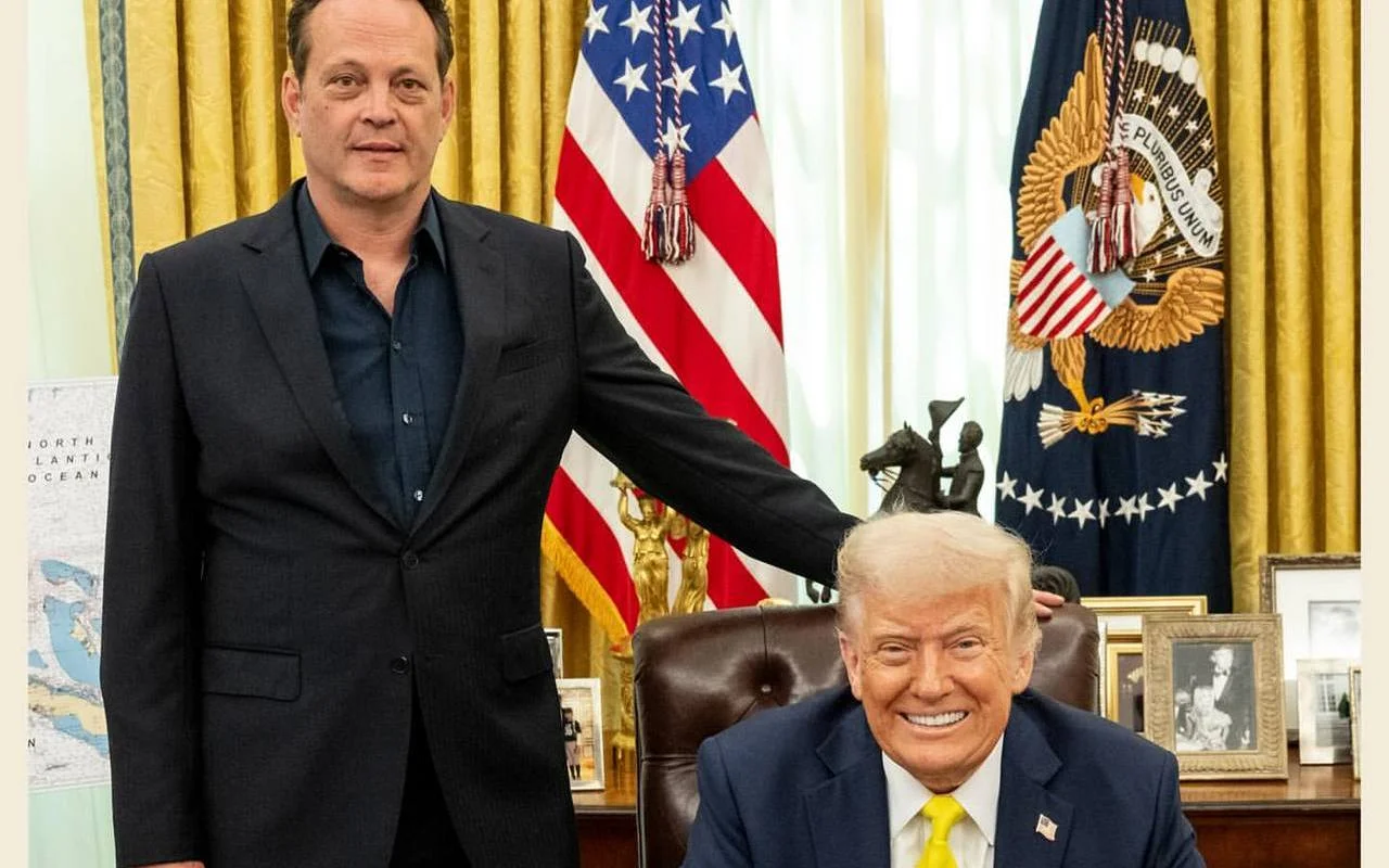 Vince Vaughn and Donald Trump Depicted as Best Buddies After White House Meeting