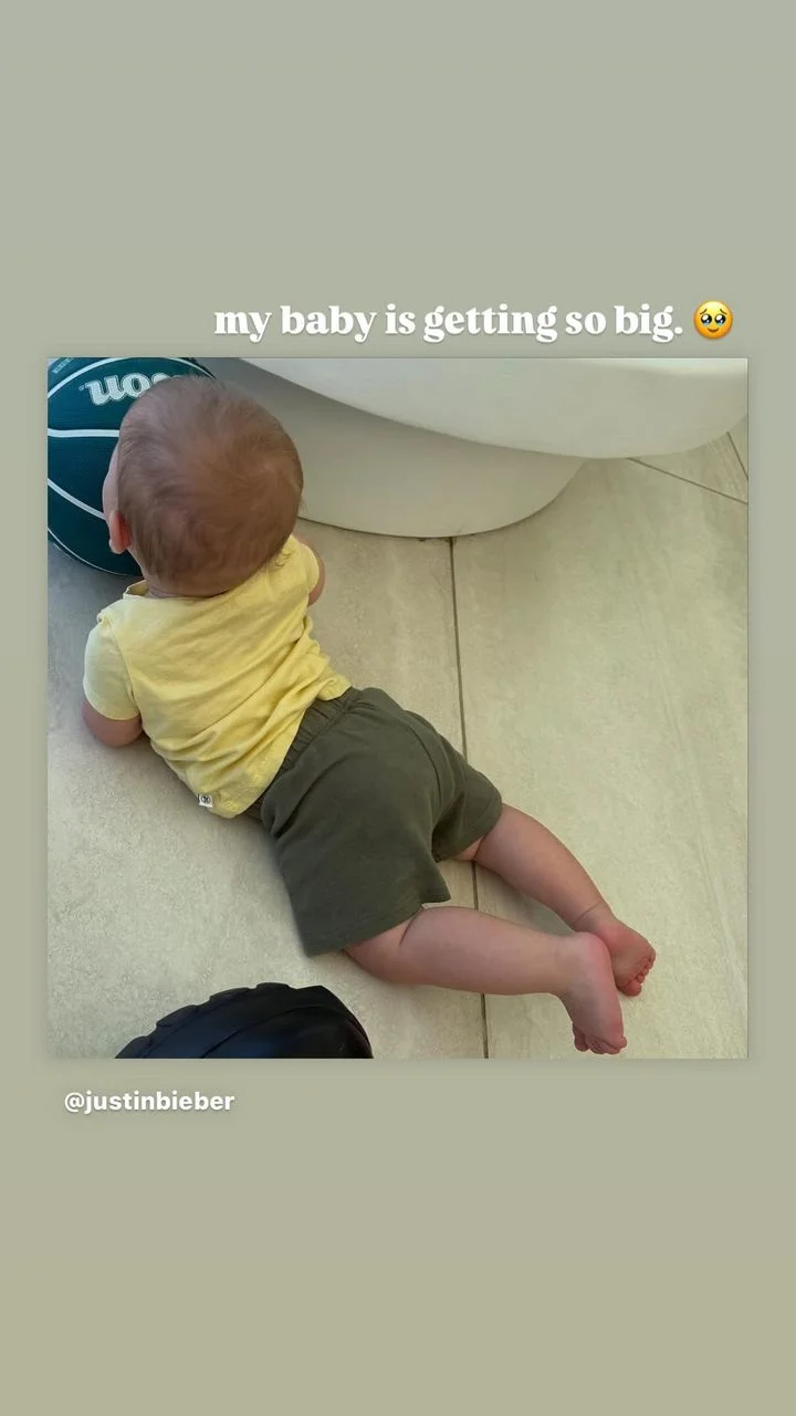 Hailey Bieber re-shares a picture of baby Jack