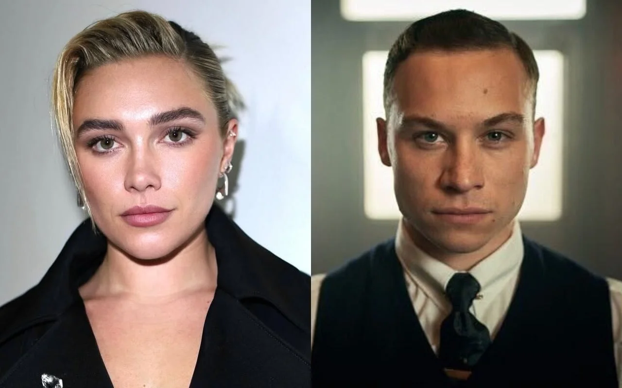 Florence Pugh Gets Flirty With Finn Cole After He Joins Her at 'Thunderbolts' Premiere