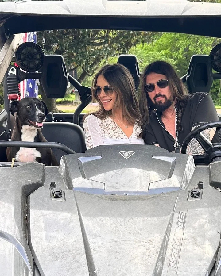 Elizabeth Hurley and Billy Ray Cyrus