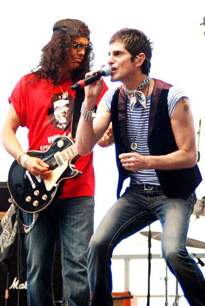 Slash, Perry Farrell<br>Lollapalooza 2008 Day 3
