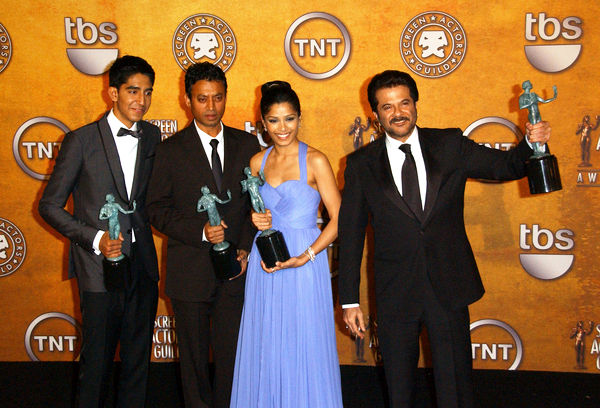 Dev Patel, Anil Kapoor, Freida Pinto, Irfan Khan<br>15th Annual Screen Actors Guild Awards - Press Room