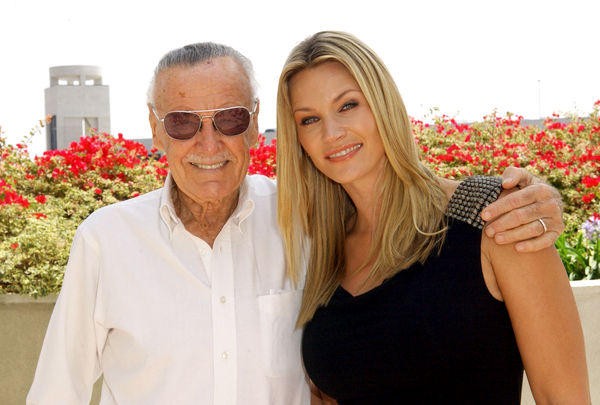 Natasha Henstridge, Stan Lee<br>2009 Comic Con International - Day 1