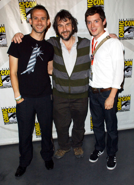 Dominic Monaghan, Peter Jackson, Elijah Wood<br>2009 Comic Con International - Day 2