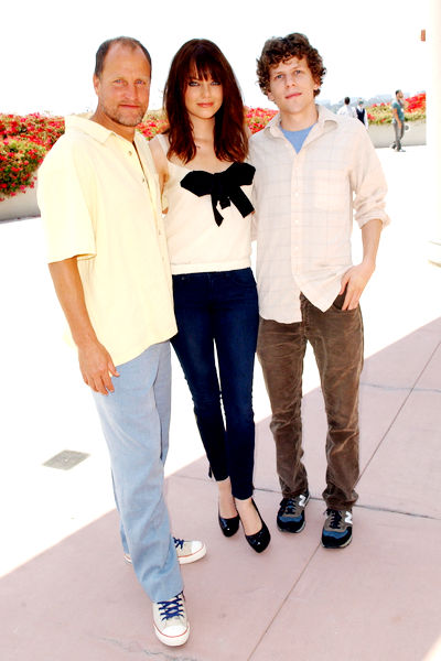 Woody Harrelson, Emma Stone, Jesse Eisenberg<br>2009 Comic Con International - Day 3