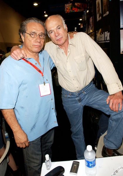 Edward James Olmos, Michael Hogan<br>2009 Comic Con International - Day 4