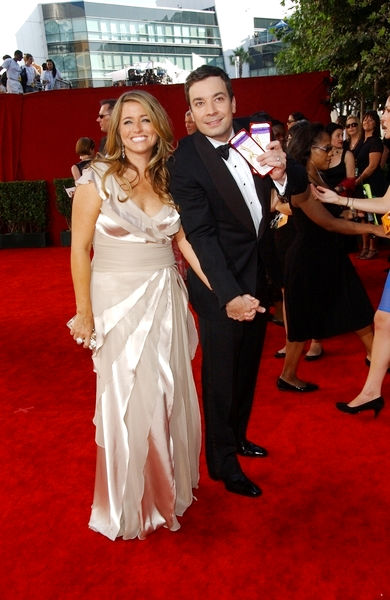 Jimmy Fallon, Nancy Juvonen<br>The 61st Annual Primetime Emmy Awards - Arrivals